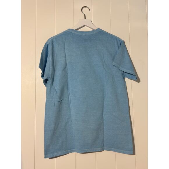 David Bowie Lightning Graphic T-shirt In Light Blue Size Medium - Picture 3 of 4